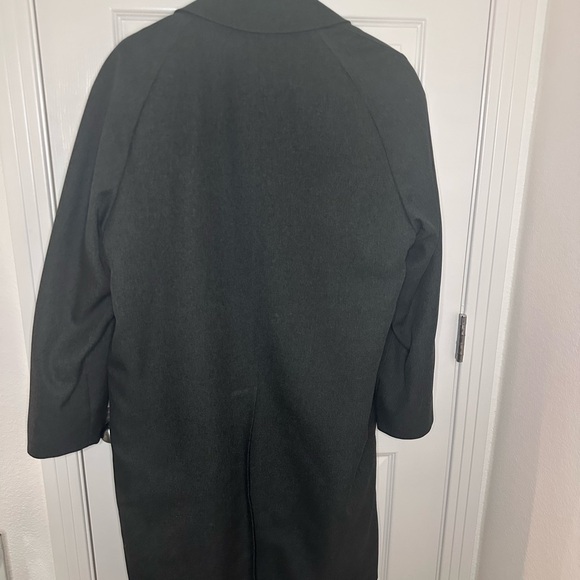 London Fog Charcoal Trench Coat - Picture 2 of 6